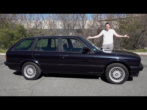 Видео: BMW E30 3’й серии - крутой маленький универсал которого не было в Америке