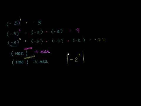 Видео: Степени на отрицателните числа