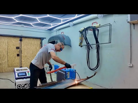 Видео: Лазерная чистка металла в Бибируссии! Обзор, настройка и работа!