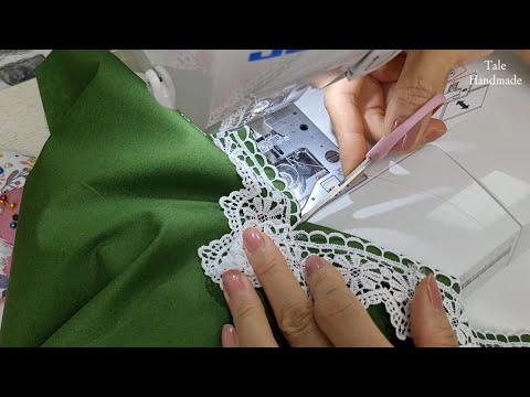 Видео: Секреты шитья кружевом | Советы и уловки # 68 | Техника шитья для начинающих