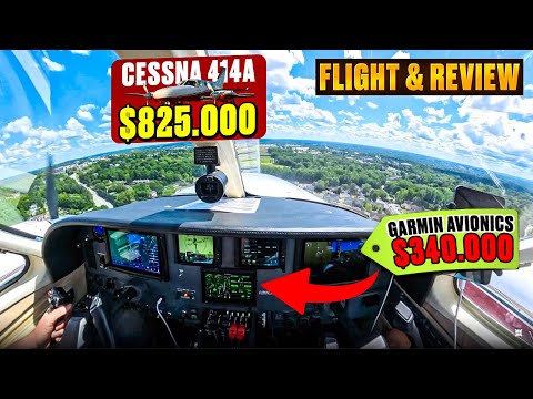 Видео: Cessna 414A изнутри — БИЗНЕС-КЛАСС за $825.000! Салон, авионика и реальный полёт