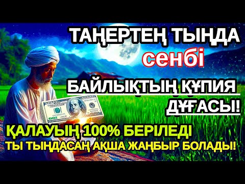 Видео: сенбі Тыңда Өте күшті дұға  кейін сіз ақша аласыз,Сосын береке байлық қалағаның беріледі