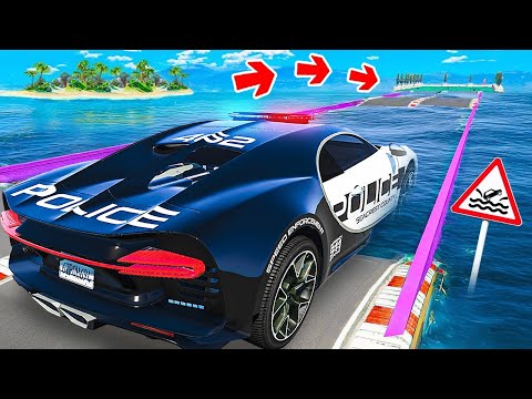 Видео: СМОЖЕТ ЛИ ГИГАНТСКИЙ ПОЛИЦЕЙСКИЙ BUGATTI CHIRON ПРОЕХАТЬ ГЛУБОКУЮ ЯМУ С ВОДОЙ В ГТА 5