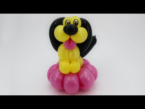 Видео: вислоухий щенок из шаров для моделирования ШДМ