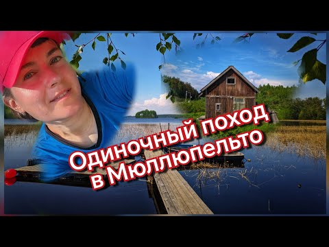 Видео: Одиночное путешествие из Мюллюпельто в Синево. Озеро Вуокса, болото, буреломы, купание в Вуоксе.