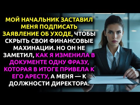Видео: ОН угрожал разрушить мою КАРЬЕРУ. Но одна измененная ФРАЗА в заявлении об уходе разрушила его...