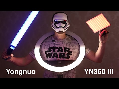 Видео: YN360 III RGB // Меч Джедая от Yongnuo // Игрушка для профи (обзор)