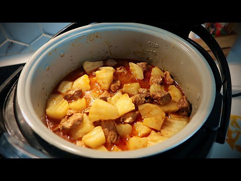 Видео: Картошка с мясом в мультиварке
