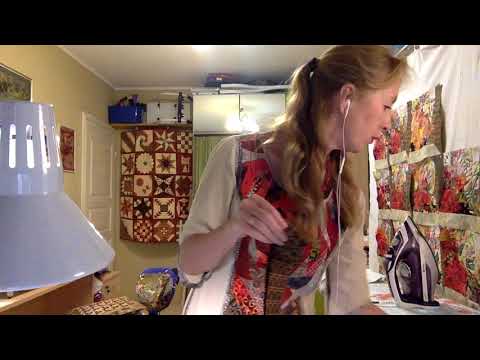 Видео: Лоскутный эфир 86.  Как сшить роскошное одеяло  в технике «Акварель». Часть 3.