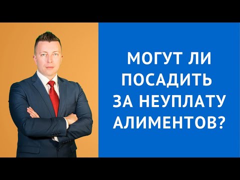 Видео: Могут ли посадить за неуплату алиментов - Семейный адвокат