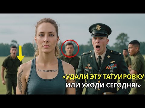 Видео: Они смеялись над её татуировкой — пока командир базы не рявкнул:Убери её этот знак не для курсантов!