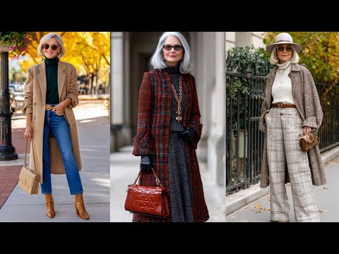 Видео: Элегантные осенние образы для женщин старше 50 лет | Парижский стиль осени и зимы 2025