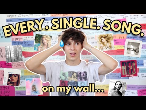 Видео: Рейтинг ВСЕХ песен Тейлор Свифт на моей стене... это заняло несколько часов