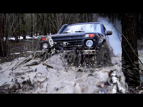 Видео: БЕЗДОРОЖЬЕ В ВЕШКАХ ||Нивы и УАЗы открыли сезон|| Часть 1.