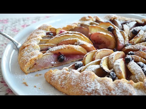 Видео: Фруктовая французская галета, летний быстрый пирог/Fruit Galette