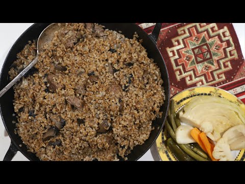 Видео: Армянский Плов - Полба Грибы Тхал - Армянская Кухня - Рецепт от Эгине - Heghineh Cooking Show
