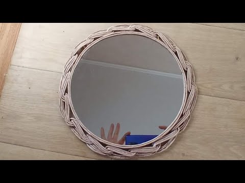 Видео: МК. Рамка для зеркала из бумажной лозы.#193