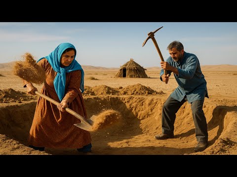 Видео: Строим примитивное подземное укрытие | Первая ночь выживания в суровой иранской пустыне