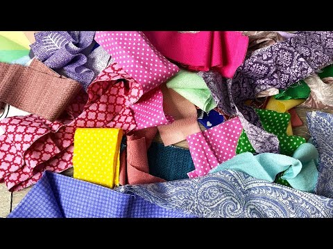 Видео: Один простой способ, как можно шить красиво из полосок ткани DIY мастер-класс
