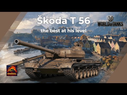 Видео: Škoda t 56 — 8.5к суммы, все еще сильнейший прем // "Мастер" "Основной калибр" против 9 уровней