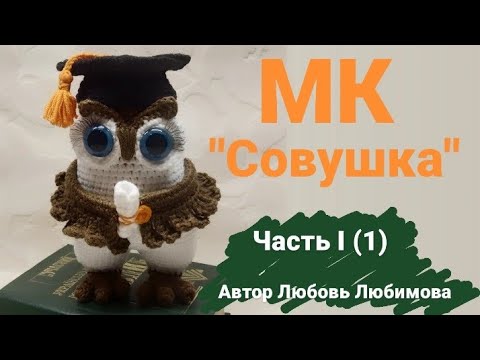 Видео: МАСТЕР КЛАСС  "Совушка"  Вязаная сова крючком . Мастер класс для начинающих   #workshops #amigurumi