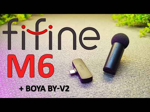 Видео: МИКРОФОН FIFINE M6 - Беспроводной петличный | ОБЗОР | СРАВНЕНИЕ с BOYA BY-V 20 | с AliExpress