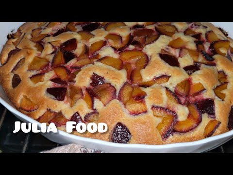Видео: Ароматный пирог со сливами. Лёгкий и вкусный рецепт. Смачний пиріг зі сливами. Пиріг до чаю!