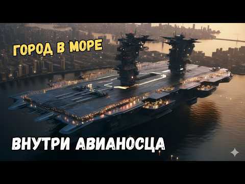 Видео: Авианосец ВМС США: Жизнь внутри крупнейшего в мире авианосца - Город в море