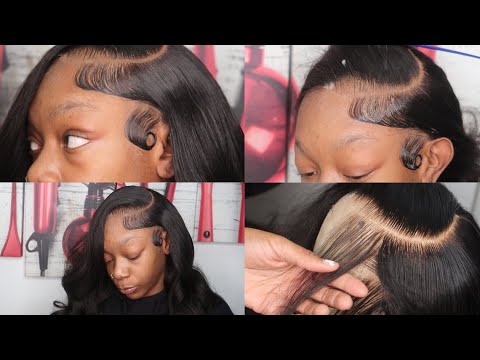 Видео: Как сделать из парика с закрытием 5x5 боковую часть спереди (выщипывание и индивидуальная укладка...