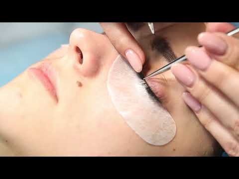 Видео: Фильм процесс о наращивании ресниц 3д толщина 0.07 от А до Я