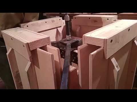 Видео: Улей из камыша. Пресс для улья из камыша Дадан 12 рам инструкция