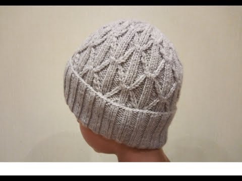 Видео: Мужская шапка спицами.