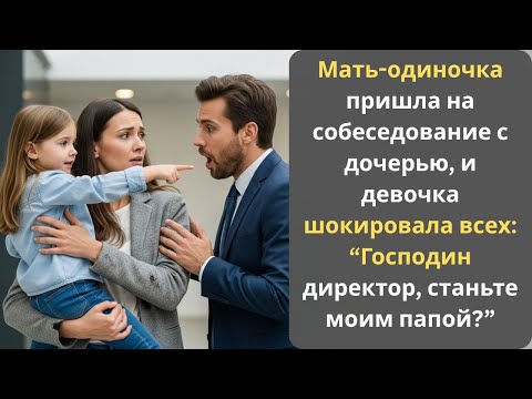 Видео: 🔥Мать-одиночка на собеседовании с дочерью, девочка сказала директору: «Станьте моим папой?