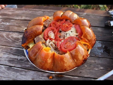 Видео: Мясо и овощи в тыкве! Оригинальное и вкусное блюдо!
