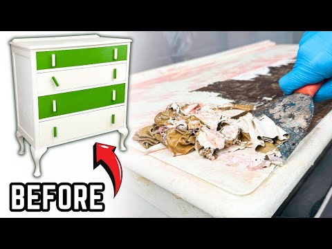 Видео: Удивительная РЕСТАВРАЦИЯ расписного комода