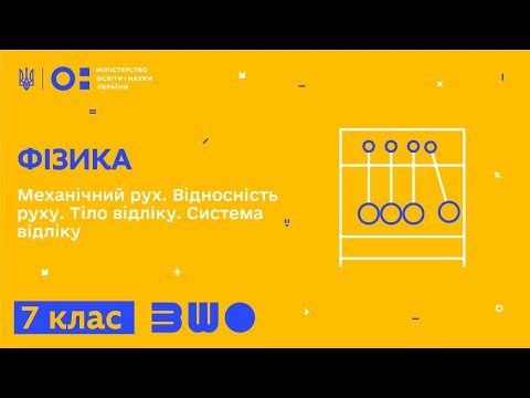 Видео: 7 клас. Фізика. Механічний рух. Відносність руху. Тіло відліку. Система відліку