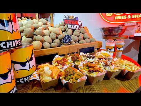 Видео: 100 кг, лучшие картофельные картофели ручной работы когда-либо, неограниченное количество 9 соусов