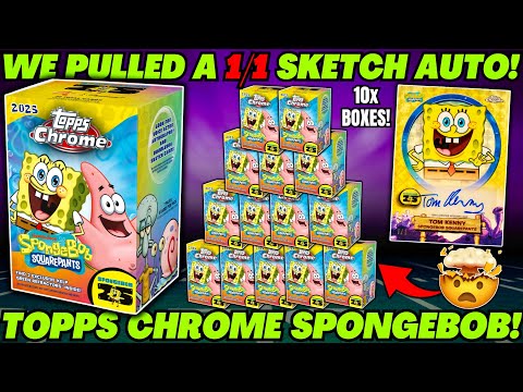Видео: *БЕЗУМНЫЙ СКЕТЧ-АВТО 1/1!🚨 ОБЗОР КОРОБКИ-БЛАСТЕРА TOPPS CHROME SPONGEBOB 2025 ГОДА!🤯