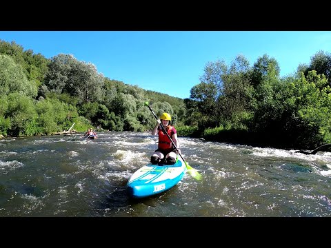 Видео: Новичок на SUP на перекате (Часть 2)