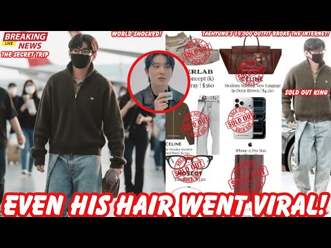 Видео: МИР В ШОКЕ! Аэропортный образ Ким Тэхёна за 9000 долларов, который взорвал Интернет!