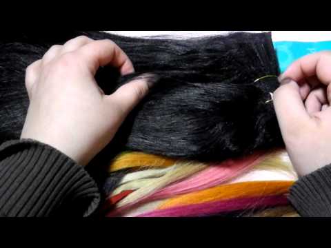 Видео: Накладные волосы,трессы на заколках,чудо-пряди