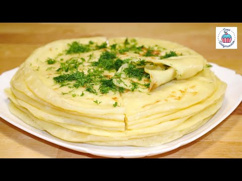 Видео: ХЫЧИНЫ с Картофелем и Сыром или Лепёшка с Начинкой На Сковороде