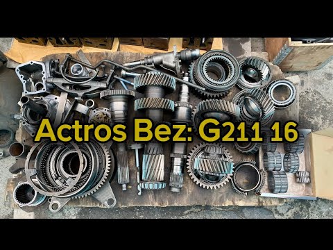 Видео: Mercedes Actros gearbox Bez: G211-16 repair. Кпп ремонт Мерседес Актрос Bez: G211-16.