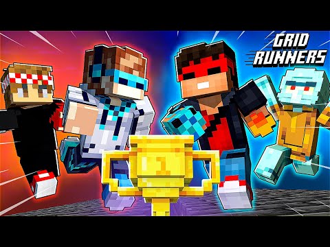 Видео: Турнир 2 на 2 в Майнкрафт! (Grid Runner Pro Minecraft)