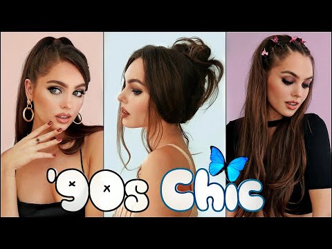 Видео: Прически в стиле 90-х, трендовые в 2020 году: прически с заколками-лапками и заколки-бабочки