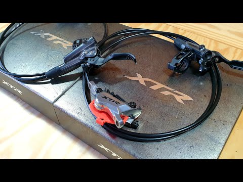 Видео: Топовые SHIMANO XTR 9120 Велосипедные четырёх поршневые тормоза