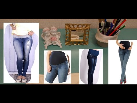 Видео: ДЖИНСЫ ДЛЯ БЕРЕМЕННЫХ-переделка с обычных джинсов в джинсы для беременных