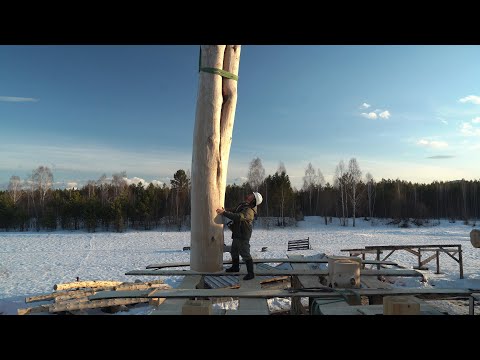 Видео: Дом из кедра" Волчье Логово" в Воронеж! часть 3