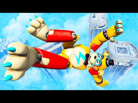 Видео: Глэмрок Фредди FNAF SB: Безумные Рэгдолл Фейлы [GTA 5] - Серия 52