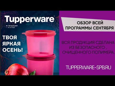 Видео: СПЕЦИАЛЬНЫЕ ПРЕДЛОЖЕНИЯ СЕНТЯБРЯ / www.tupperware-spb.ru / обзор